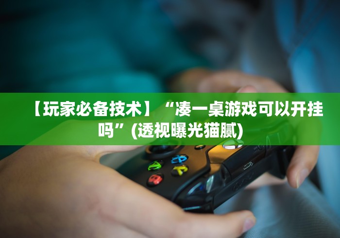 2026首发辅助“功夫川麻老是输什么情况”附开挂脚本详细教程