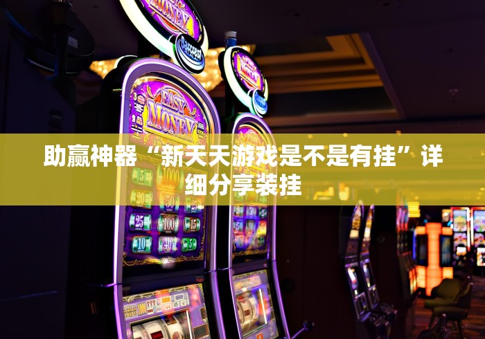 助赢神器“新天天游戏是不是有挂”详细分享装挂