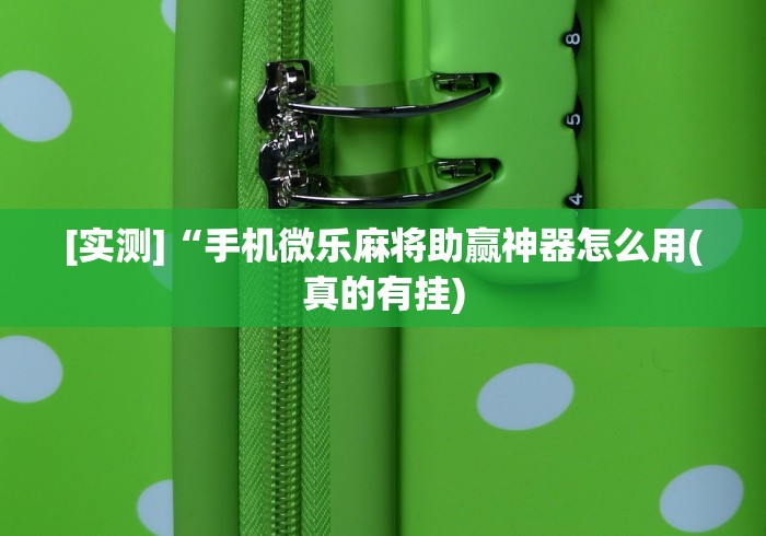 助赢神器“微乐龙江麻将挂软件”详细分享装挂步骤教程