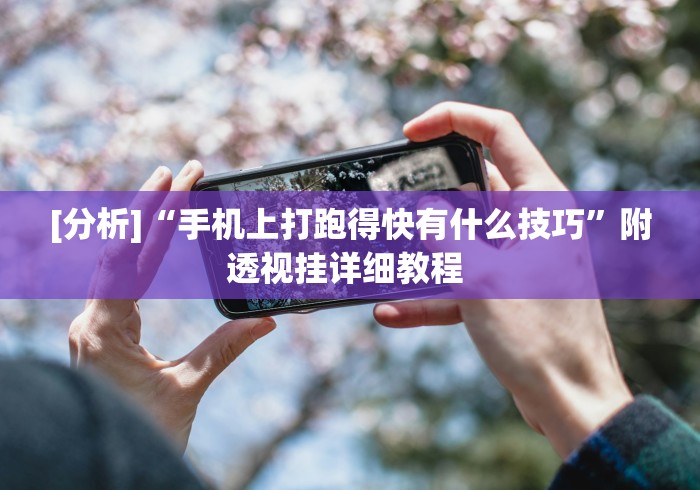 [分析]“手机上打跑得快有什么技巧”附透视挂详细教程 