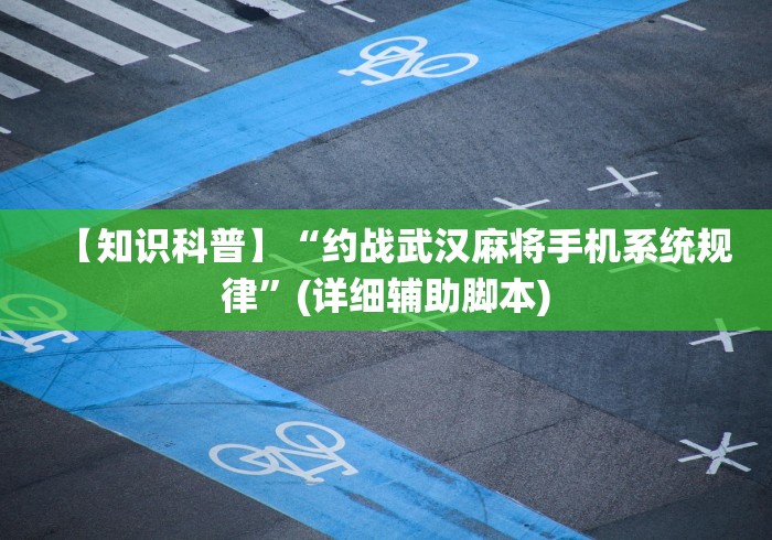 【知识科普】“约战武汉麻将手机系统规律”(详细辅助脚本)