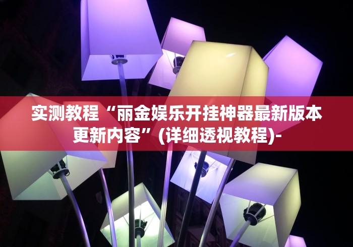 实测教程“丽金娱乐开挂神器最新版本更新内容”(详细透视教程)-