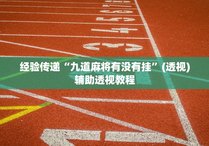 经验传递“九道麻将有没有挂”(透视)辅助透视教程