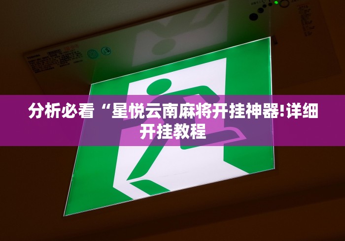 分析必看“星悦云南麻将开挂神器!详细开挂教程