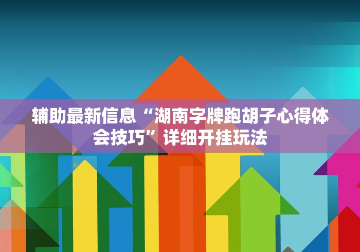 辅助最新信息“湖南字牌跑胡子心得体会技巧”详细开挂玩法