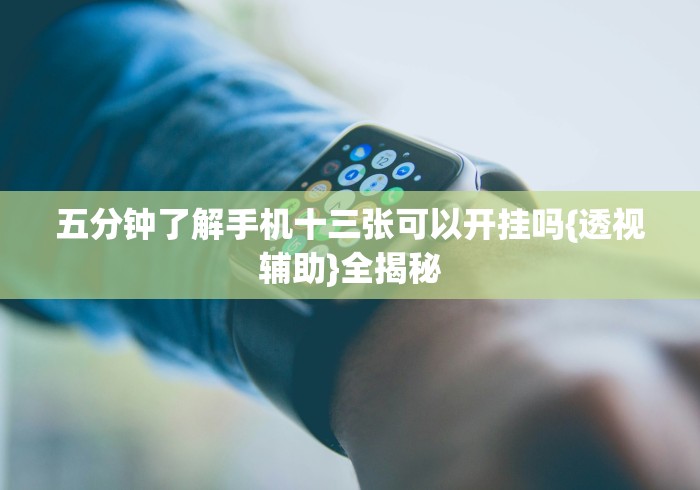 五分钟了解手机十三张可以开挂吗{透视辅助}全揭秘