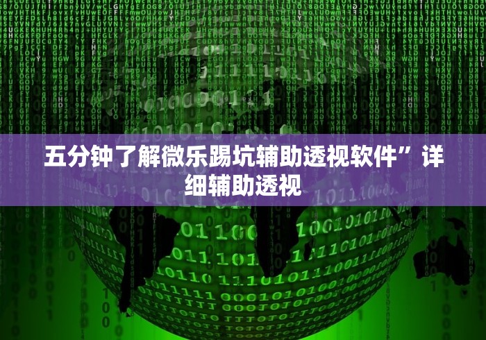 五分钟了解微乐踢坑辅助透视软件”详细辅助透视