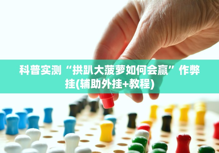 科普实测“拱趴大菠萝如何会赢”作弊挂(辅助外挂+教程)