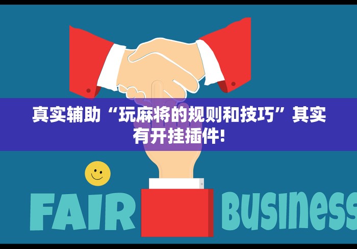 真实辅助“玩麻将的规则和技巧”其实有开挂插件!