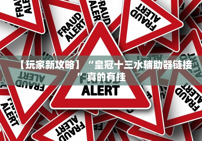 【玩家新攻略】“皇冠十三水辅助器链接”真的有挂