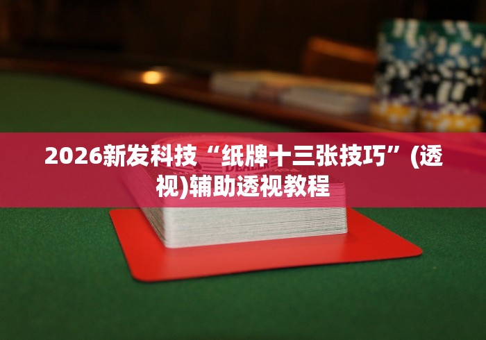 2026新发科技“纸牌十三张技巧”(透视)辅助透视教程