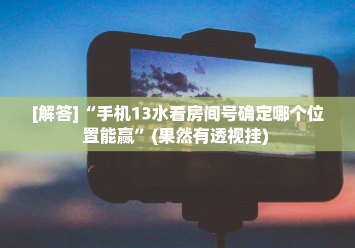 [解答]“手机13水看房间号确定哪个位置能赢”(果然有透视挂) 