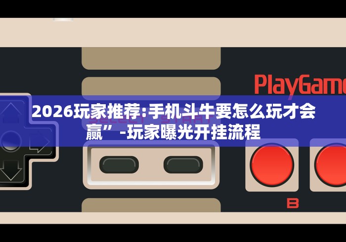 2026玩家推荐:手机斗牛要怎么玩才会赢”-玩家曝光开挂流程