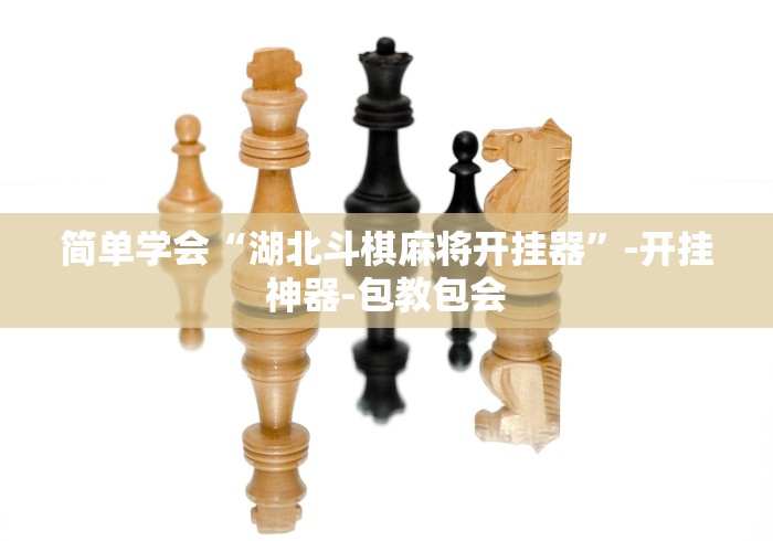 简单学会“湖北斗棋麻将开挂器”-开挂神器-包教包会