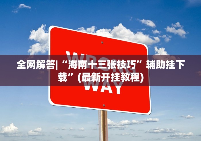 全网解答|“海南十三张技巧	”辅助挂下载”(最新开挂教程)