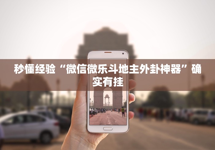 秒懂经验“微信微乐斗地主外卦神器”确实有挂