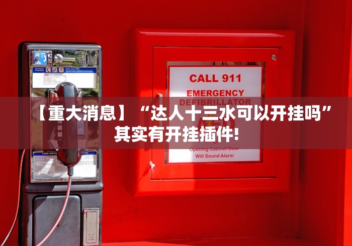 【重大消息】“达人十三水可以开挂吗”其实有开挂插件!