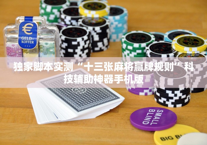 独家脚本实测“十三张麻将赢牌规则	”科技辅助神器手机版
