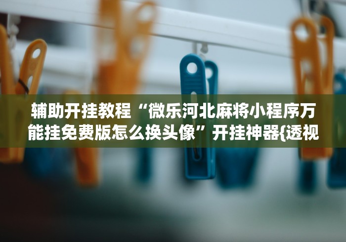 辅助开挂教程“微乐河北麻将小程序万能挂免费版怎么换头像”开挂神器{透视辅助}全揭秘
