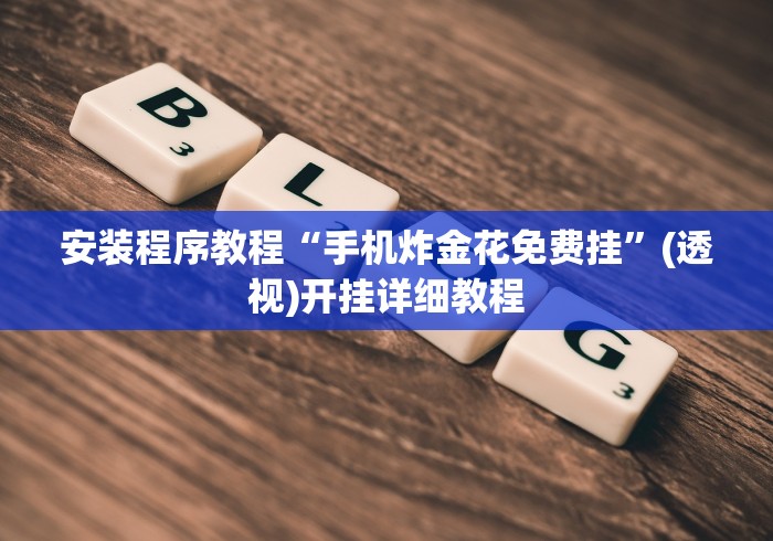 安装程序教程“手机炸金花免费挂”(透视)开挂详细教程