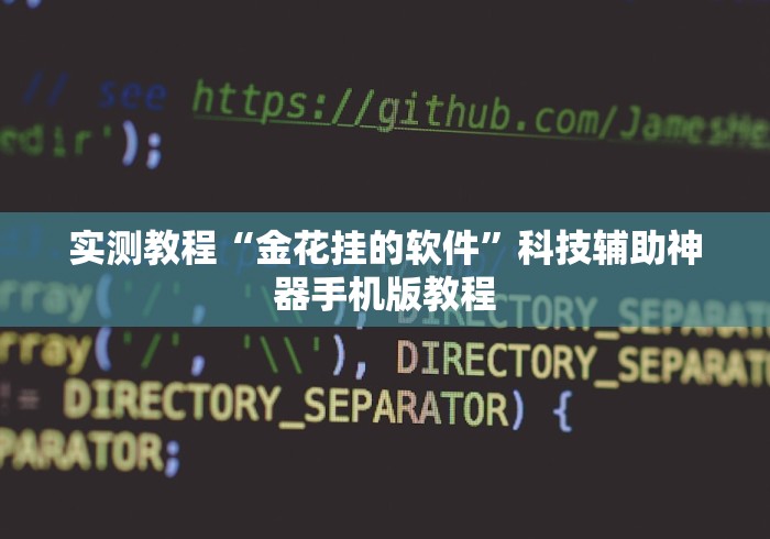 实测教程“金花挂的软件”科技辅助神器手机版教程