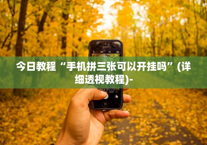 今日教程“手机拼三张可以开挂吗	”(详细透视教程)-