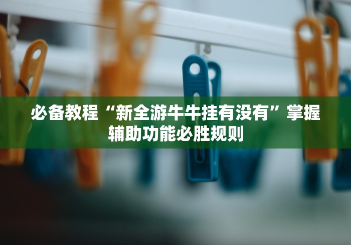 必备教程“新全游牛牛挂有没有”掌握辅助功能必胜规则