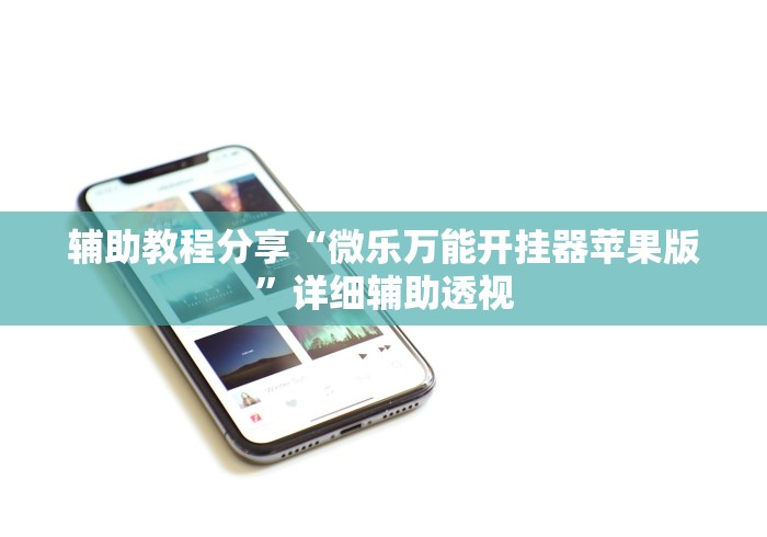 辅助教程分享“微乐万能开挂器苹果版”详细辅助透视