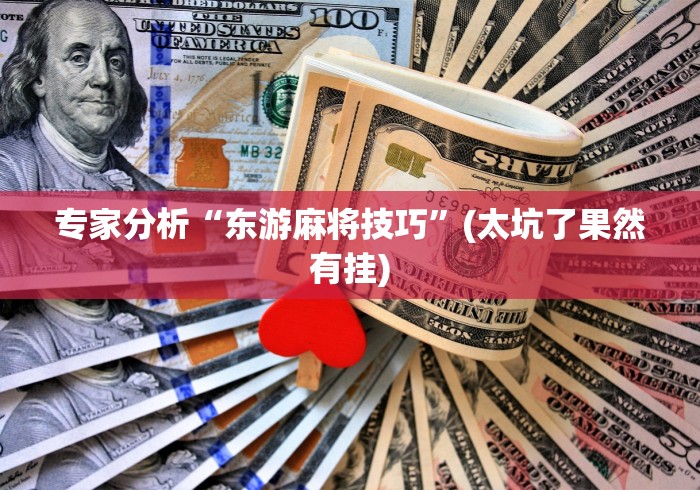 专家分析“东游麻将技巧”(太坑了果然有挂)