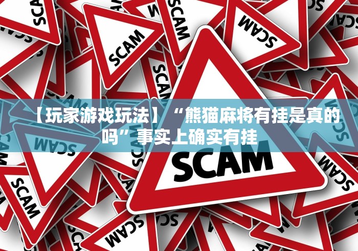 【玩家游戏玩法】“熊猫麻将有挂是真的吗	”事实上确实有挂