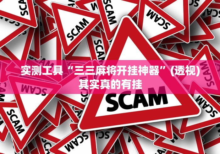 实测工具“三三麻将开挂神器”(透视)其实真的有挂