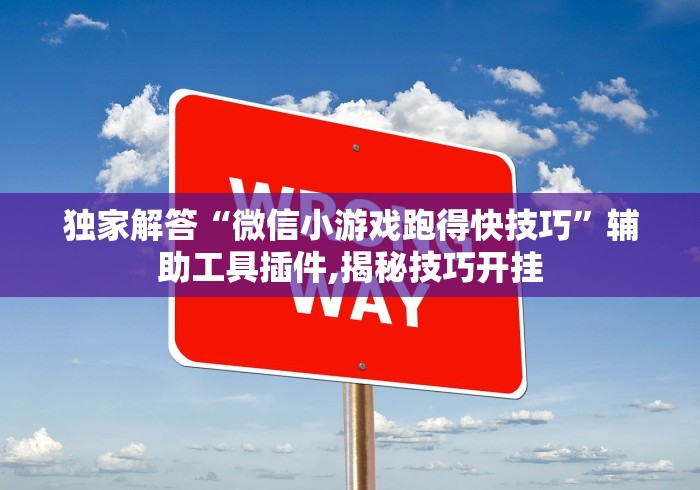 独家解答“微信小游戏跑得快技巧”辅助工具插件,揭秘技巧开挂