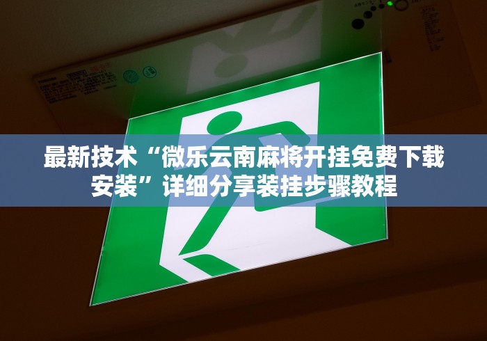 最新技术“微乐云南麻将开挂免费下载安装”详细分享装挂步骤教程