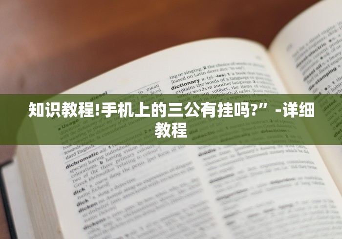 知识教程!手机上的三公有挂吗?”-详细教程